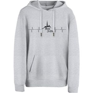 Cotton Prime Sweatshirt 'Harzschlag'  lichtgrijs / zwart
