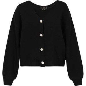 faina Oversized vest 'Fashion Look'  zwart / wit