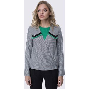 Anushka Blazers  zwart gemêleerd