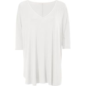 Offwhite Bikini - 95% Viscose - 5% Elastaan - V-hals - 3/4-mouwen