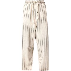 VAMOS CLO Broek  crème / zwart