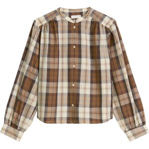 Marc O'Polo Blouse  lichtbruin / lila / wit