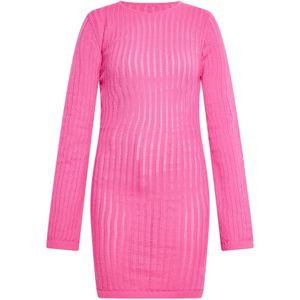 IZIA Gebreide jurk  pink