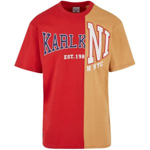Karl Kani Shirt  navy / abrikoos / rood / wit