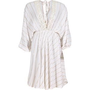 South Beach Jurk  goud / wit