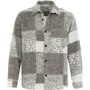 Dandalo Overhemd  lichtgrijs / kaki