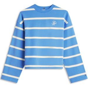 TOMMY HILFIGER Sweatshirt  hemelsblauw / wit