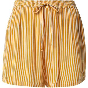 ABOUT YOU Broek 'Mila'  goudgeel / wit