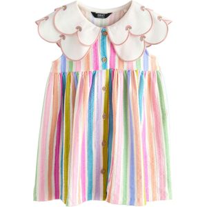 Next Jurk  azuur / lichtgroen / lichtroze / wit