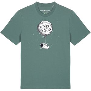 Watapparel Shirt ' Funny Spaceman '  groen / gemengde kleuren