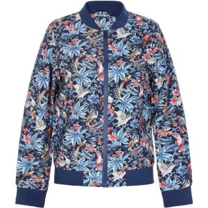 ALEKO Tussenjas  navy / geel / lichtrood / wit