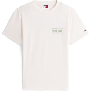 Tommy Jeans Shirt 'BILLS'  groen / wit