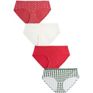 Next Slip  donkergroen / rood / pastelrood / wit