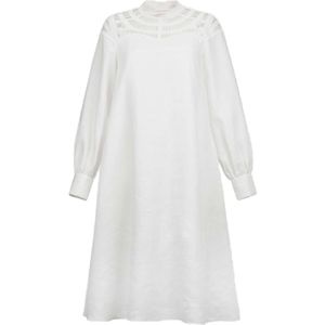 MADELEINE Jurk  wit