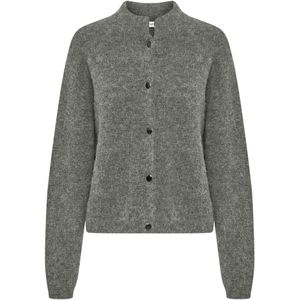 Gestuz Gebreid vest 'AlphaGZ'  grijs gemêleerd