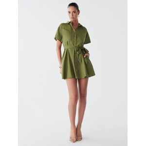 BWLDR Blousejurk 'Lori'  olijfgroen