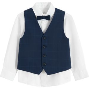 Cool Club Overhemd  blauw / wit