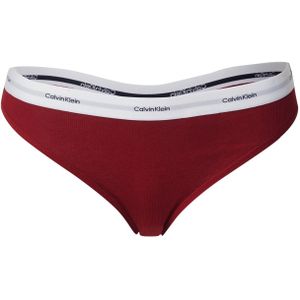 Calvin Klein Underwear String  grijs / donkerrood / wit