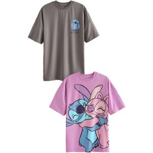 Next Nachthemd  grijs / lila / pink