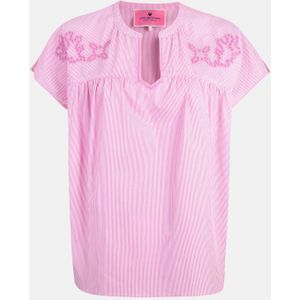 Lieblingsstück - Blouse - Roze - Zonder Sluiting - Met Borduurwerk
