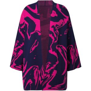 Ulla Popken Gebreid vest  marine / pink