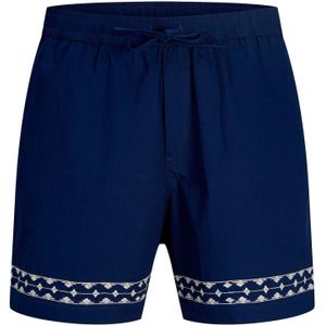 JACK & JONES Broek  navy / wit