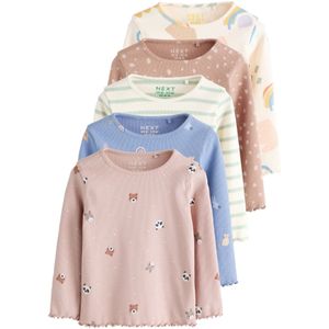 Next Shirt  blauw / bruin / groen / wit