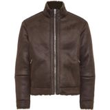 Casual Friday - MACKSEN - Herenjack - Leerlook - Opstaande Kraag