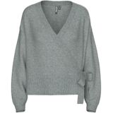 Regular fit gebreid jack met wol, model 'MALOU'