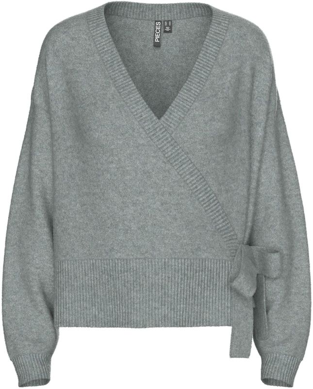 Regular fit gebreid jack met wol, model 'MALOU'