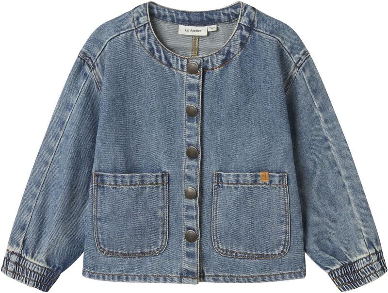 Denim - Overhemd - Blauw - Lange Mouwen - Drukknopen - Blousekraag