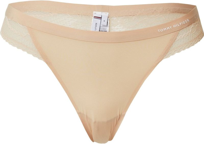 Tommy Hilfiger - TAILORED COMFORT THONG - Damesstring - Effen Design - Met Kant