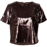 MORE & MORE Blouse 'Sequin Blouse'  karamel