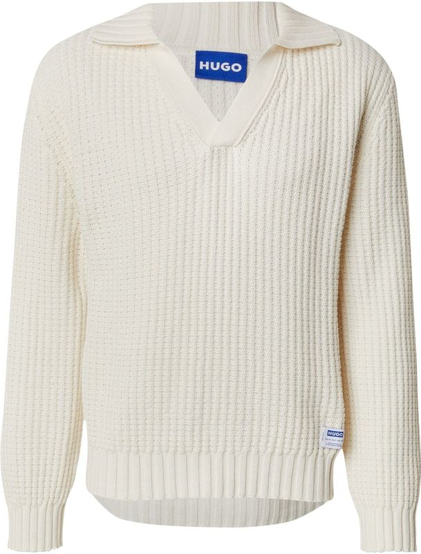 Hugo - Spiro 10274311 - Trui - Oversized - Katoenmix - Casual Johnny-kraag