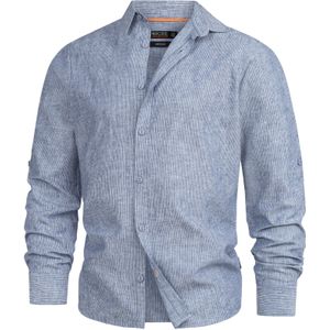 INDICODE JEANS Overhemd 'Theon'  blauw