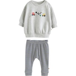 Next Set  donkerblauw / greige / lichtgrijs / zwart