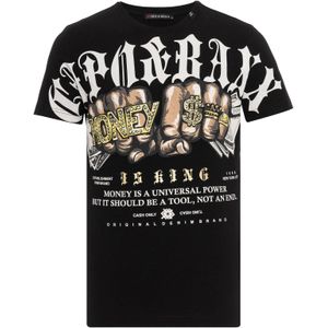 CIPO & BAXX Shirt  bruin / geel / zwart / wit