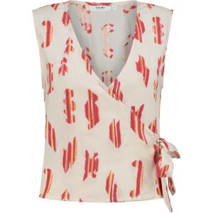 Shiwi Blouse 'Bali'  oranje / rood / wit