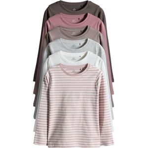 The Set Shirt  bruin / taupe / grijs gemêleerd / oudroze / offwhite