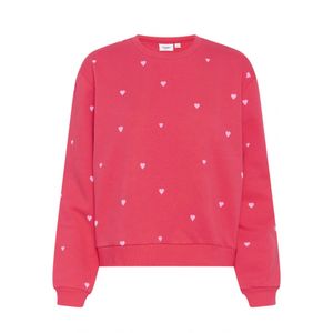 SAINT TROPEZ Sweatshirt 'Dagna'  koraal / wit