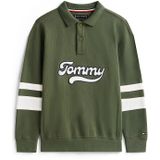 TOMMY HILFIGER - Varsity - Shirt - Groen/Wit - Lange Mouw