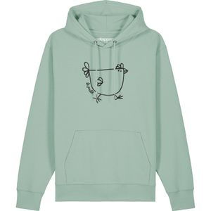 Watapparel Sweatshirt 'Le poulet - das Huhn'  mintgroen / zwart
