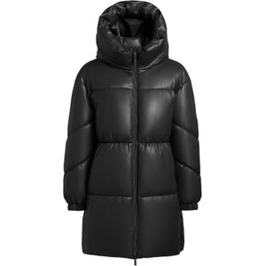 khujo Wintermantel 'Lorsa'  zwart