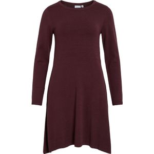 VILA Gebreide jurk 'HELLIE'  wijnrood