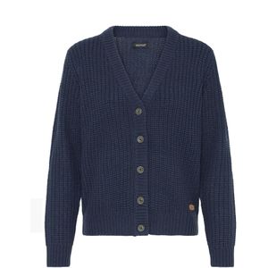 Oxmo Gebreid vest ' OXEDNA '  nachtblauw