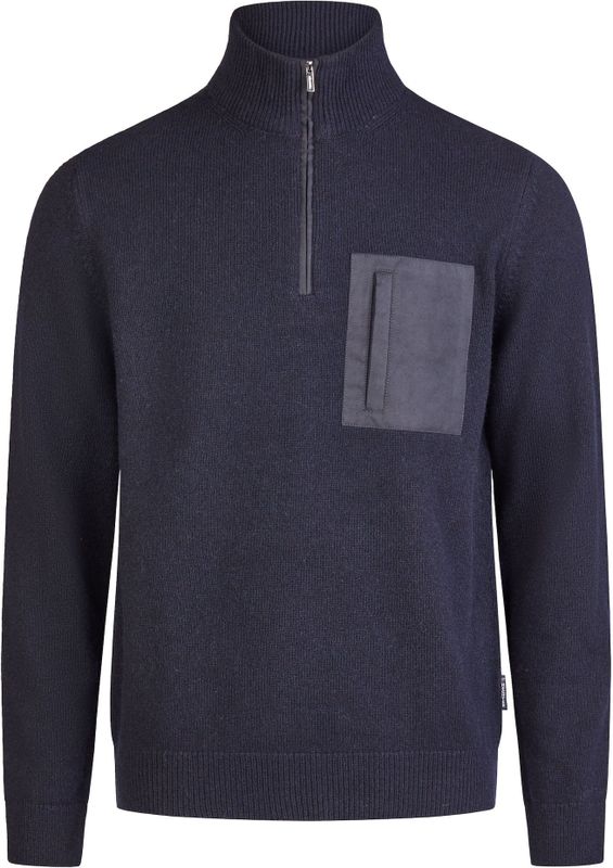 HECHTER PARIS - Trui - Donkerblauw - Normale Pasvorm - Lange Mouw