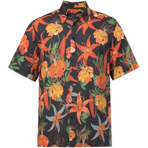 JP1880 Overhemd  turquoise / geel / oranje / zwart