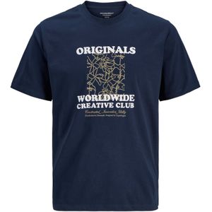 JACK & JONES Shirt  navy / olijfgroen / wit