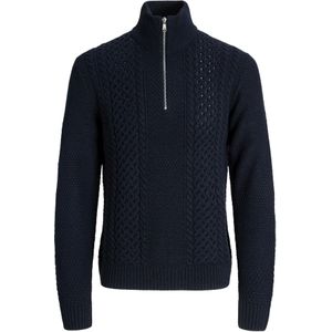 Jack & Jones - JJPAUL KNIT HALF ZIP - Schipperstrui - Sky captain - Regular fit