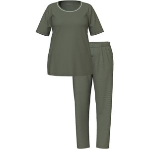 Ulla Popken Pyjama  olijfgroen